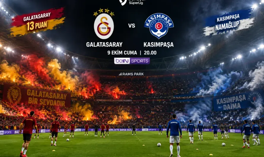 Galatasaray-Kasımpaşa Randevusu: Maç Saati, Kadro ve Önemli Bilgiler